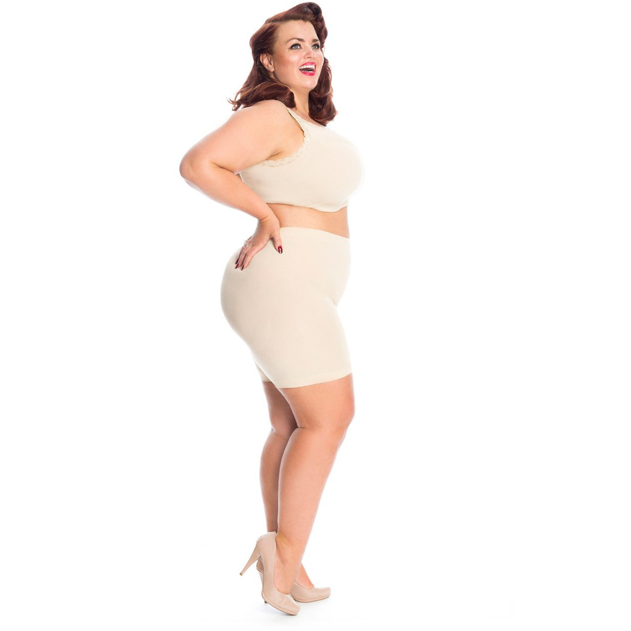 short sous jupe short sous robe short de protection irritation des cuisses cuisses qui frottent frottement des cuisses culotte femme ronde lingerie femme ronde culotte grande taille lingerie grande taille culotte sous vêtement lingerie short de sécurité