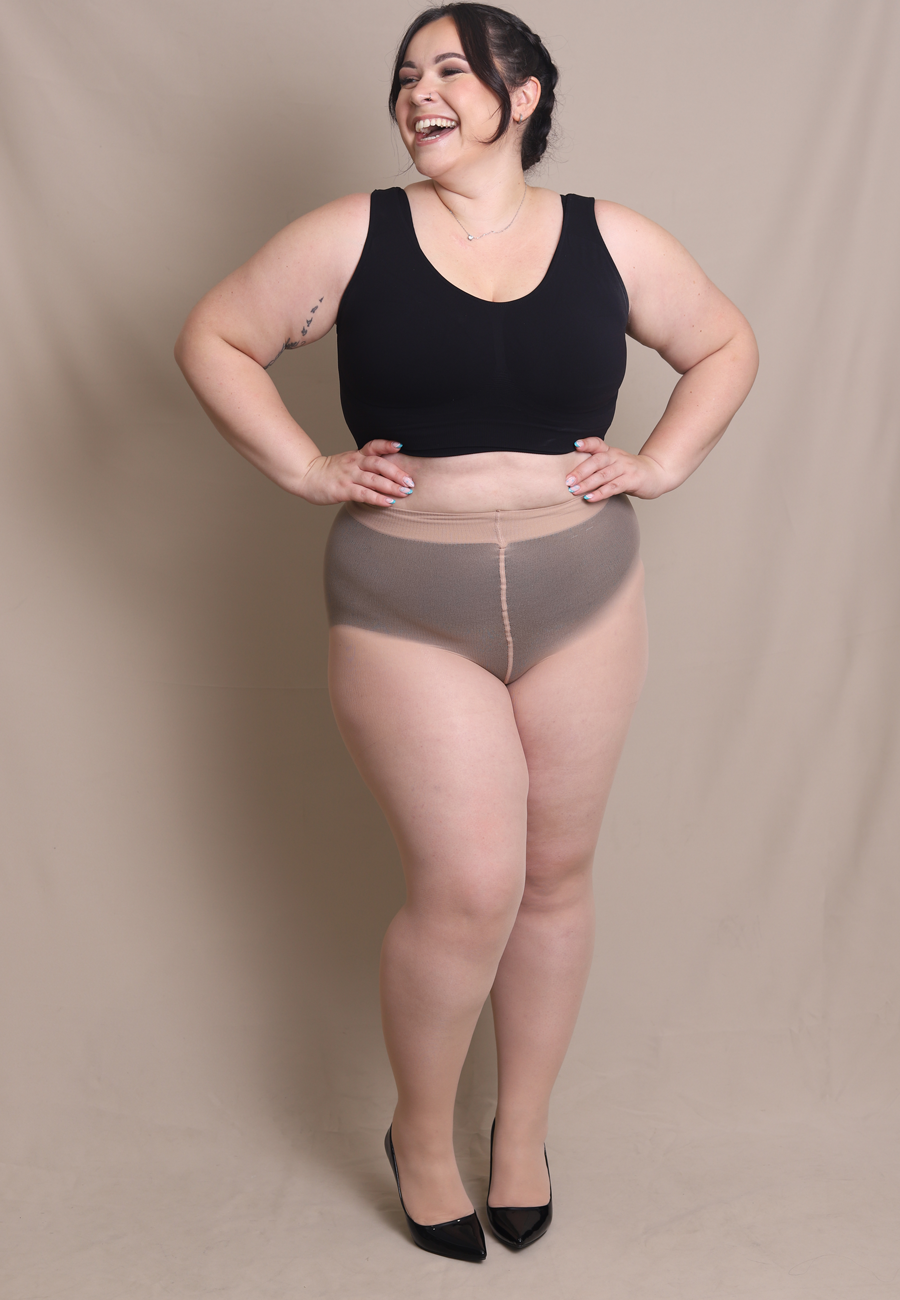 Collant nude grande taille