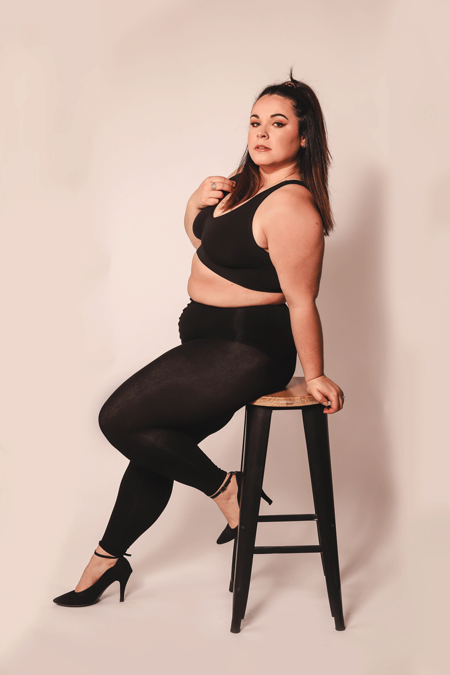 Leggings de cachemira suave tallas grandes