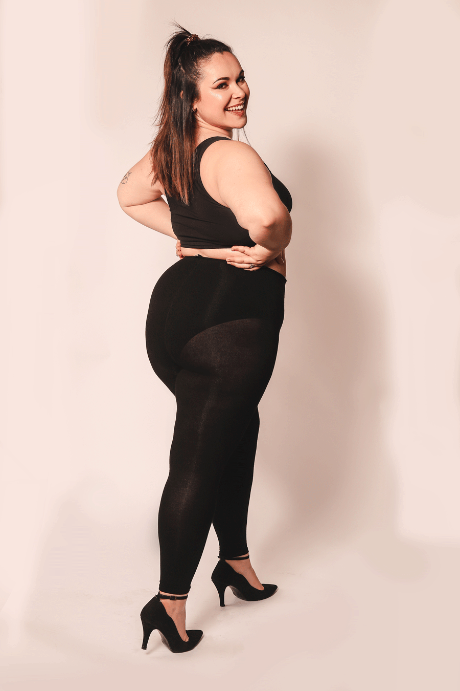 Leggings de cachemira suave tallas grandes